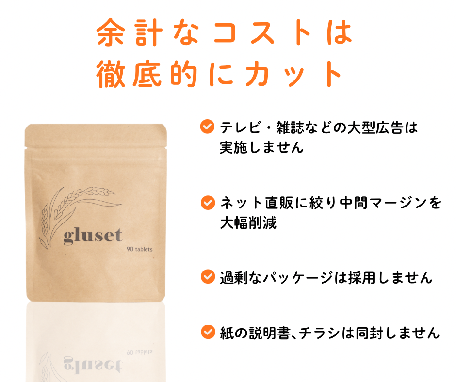 グルテン分解サポートサプリ　gluset（グルセット）